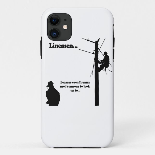 Capa Para iPhone 11 Lineman porque (Verso)