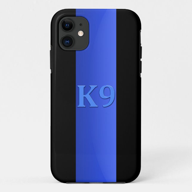 Capa Para iPhone 11 Linha Azul Fino & K9 (Verso)
