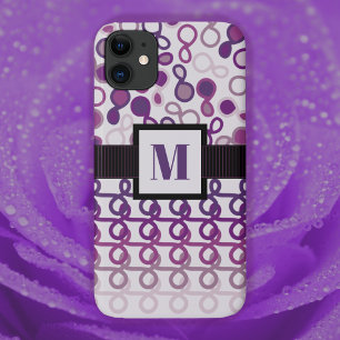 Capa Para iPhone 11 Linhas de Loopy com mesley púrpura híbrido