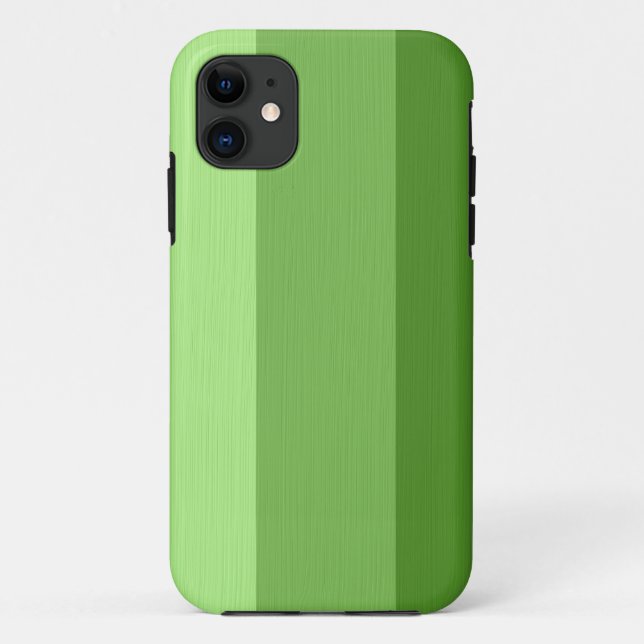 Capa Para iPhone 11 Linhas verdes claras e simples 2 (Verso)