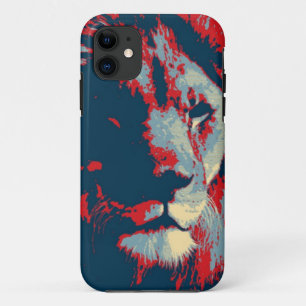 Capa Para iPhone 11 Lion de pop Art
