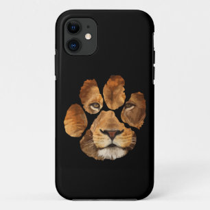 Capa Para iPhone 11 Lion Paw Print Animal