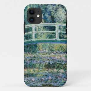 Capa Para iPhone 11 Lírios de água e Ponte Japonesa de Monet