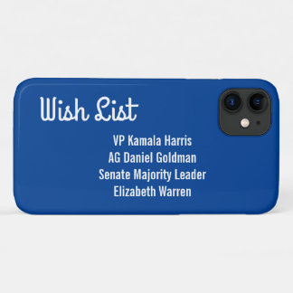 Capa Para iPhone 11 Lista de desejos para nova Administração