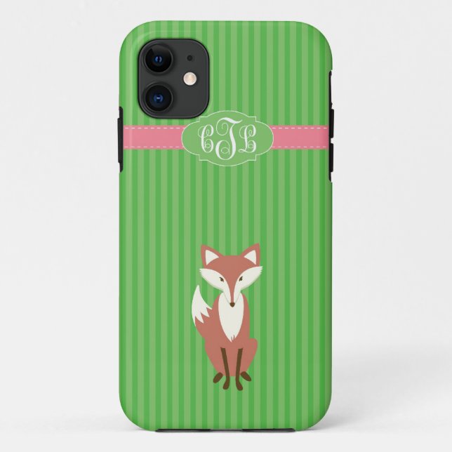 Capa Para iPhone 11 Listra verde do Vixen - iPhone5 - transportador (Verso)