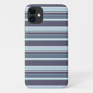 Capa Para iPhone 11 Listras azul-cinza