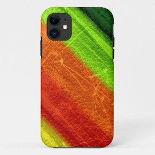 Capa Para iPhone 11 Listras cor de laranja, limão verde, cor de laranj