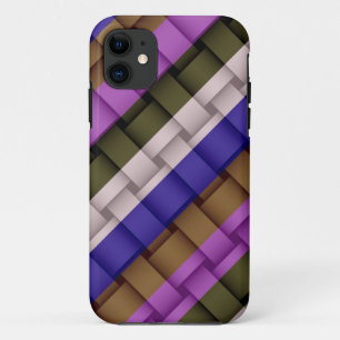 Capa Para iPhone 11 Listras de cores da vindima design 2 moderna