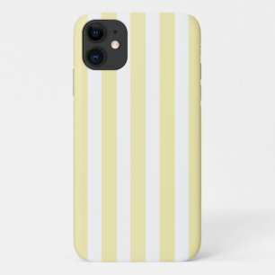 Capa Para iPhone 11 Listras de doces, amarelas e brancas