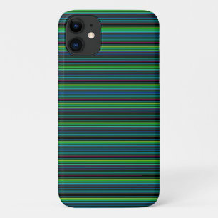 Capa Para iPhone 11 Listras de neon coloridas fofas
