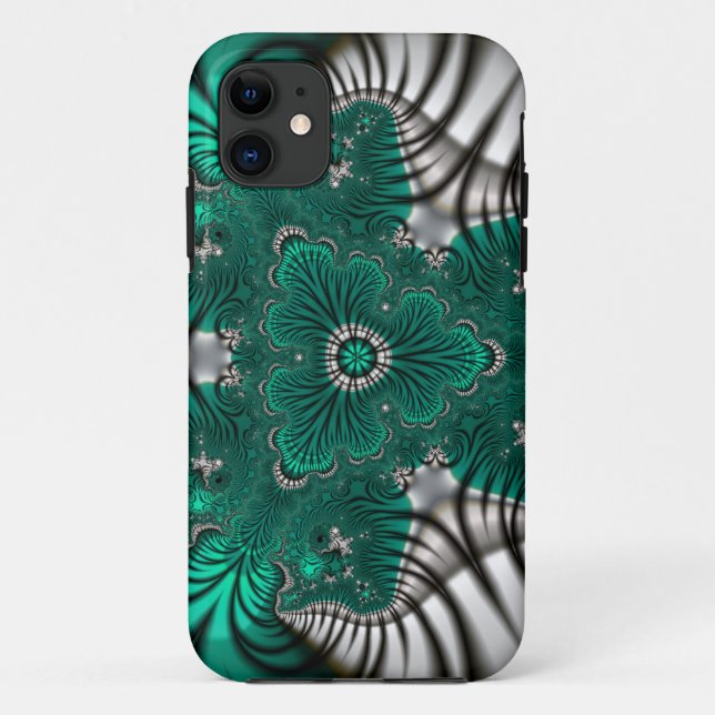 Capa Para iPhone 11 listras e fractals (Verso)