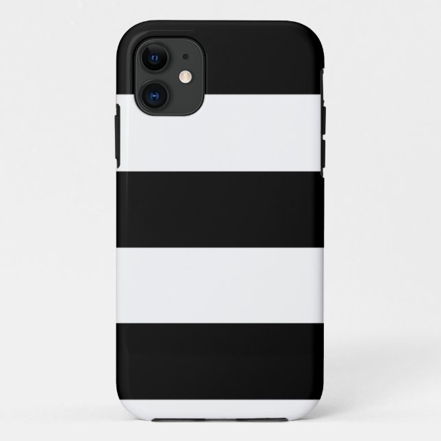 Capa Para iPhone 11 listras pretas grandes (Verso)