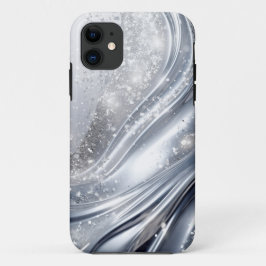 Capa Para iPhone 11 Lítima de prata de Platina na onda - Mala brilhant