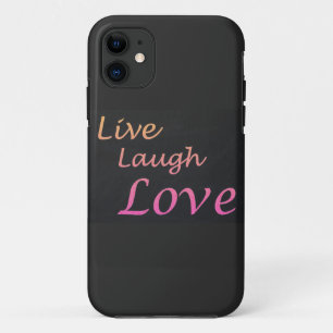Capa Para iPhone 11 Live Laugh Love