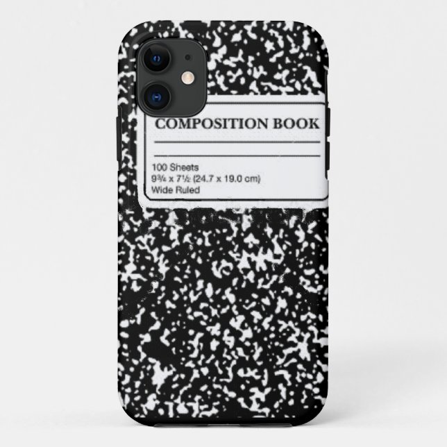 Capa Para iPhone 11 Livro de composição (Verso)