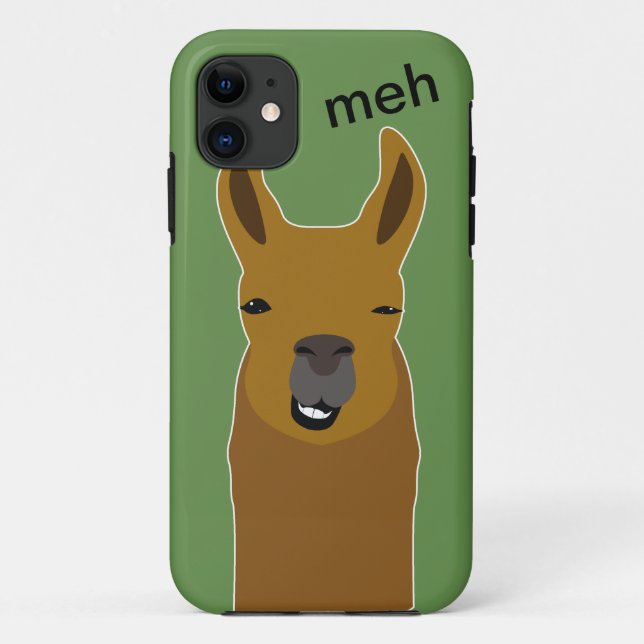 Capa Para iPhone 11 Llama Engraçado (Verso)