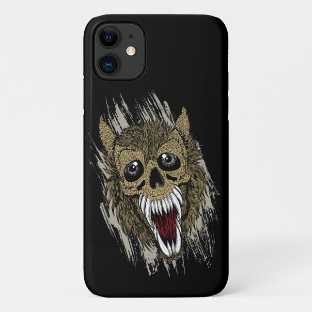 Capa Para iPhone 11 Lobisomem Assustador (Verso)