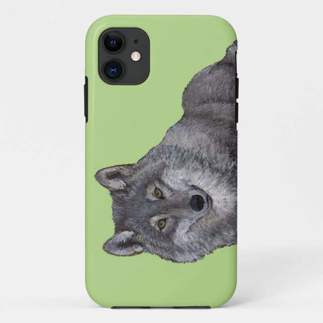 Capa Para iPhone 11 Lobo (Verso)