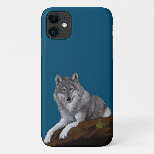 Capa Para iPhone 11 Lobo (Verso)