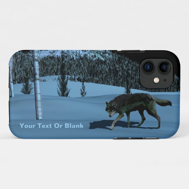 Capa Para iPhone 11 Lobo Inverno - Tapetum Lucidum (Verso (horizontal))