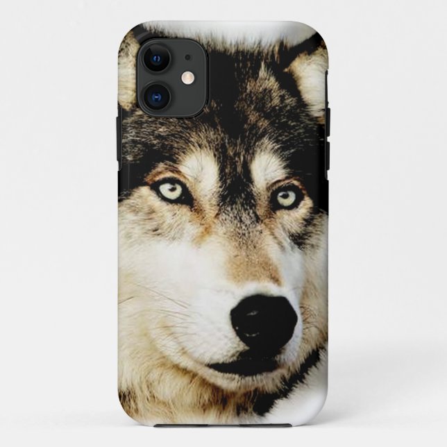 Capa Para iPhone 11 Lobo Motivacional Único (Verso)