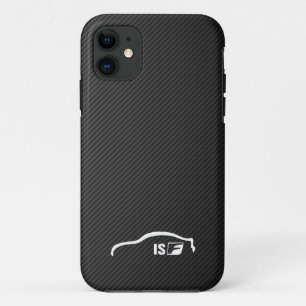 Capa Para iPhone 11 Logotipo branco do brushstroke de ISF