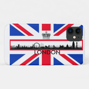 Capa Para iPhone 11 Londres Skyline Union Jack Flag