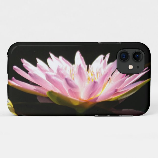 Capa Para iPhone 11 Lotus Waterlily Rosa (Verso (horizontal))