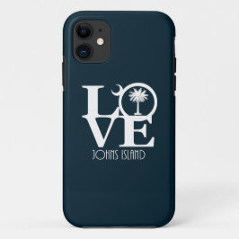 Capa Para iPhone 11 LOVE Johns Island, Carolina do Sul