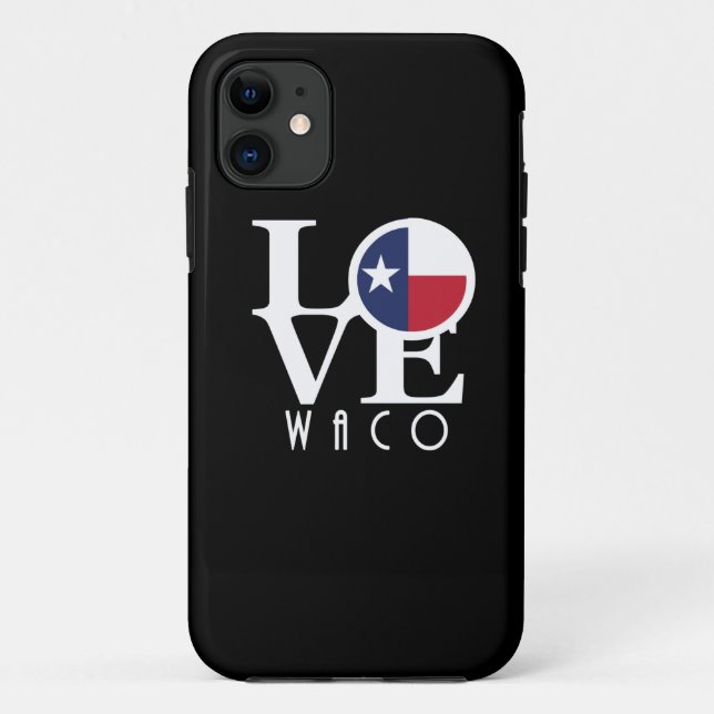 Capa Para iPhone 11 LOVE Waco Texas (Verso)