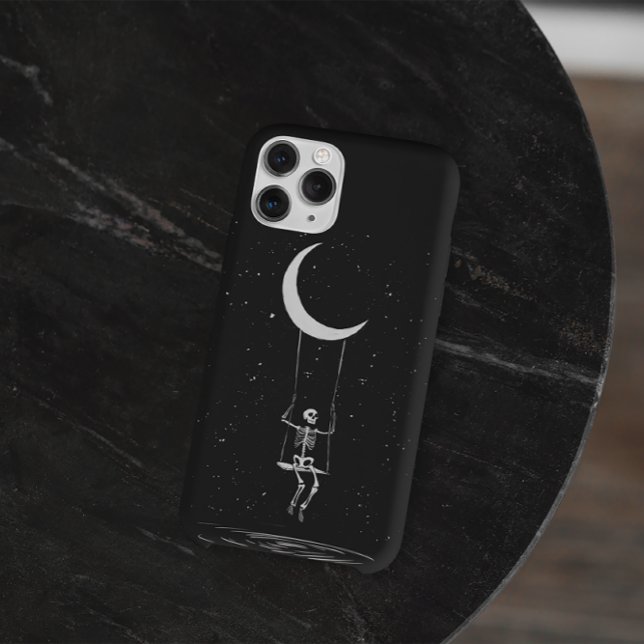 Capa Para iPhone 11 Lua de Esqueleto Halloween Assustador (Criador carregado)