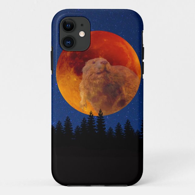 Capa Para iPhone 11 Lua do castor em novembro (Verso)