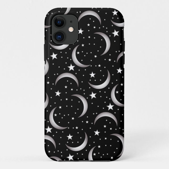 Capa Para iPhone 11 Lua e Estrelas (Verso)