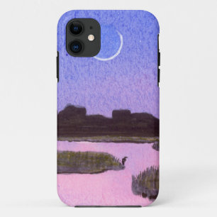 Capa Para iPhone 11 Lua & Heron
