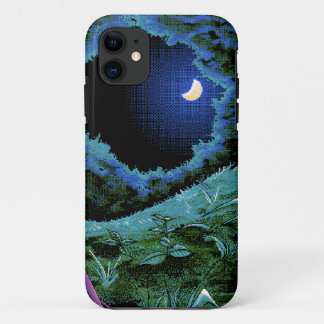 Capa Para iPhone 11 Luar do pixel de 8 bocados