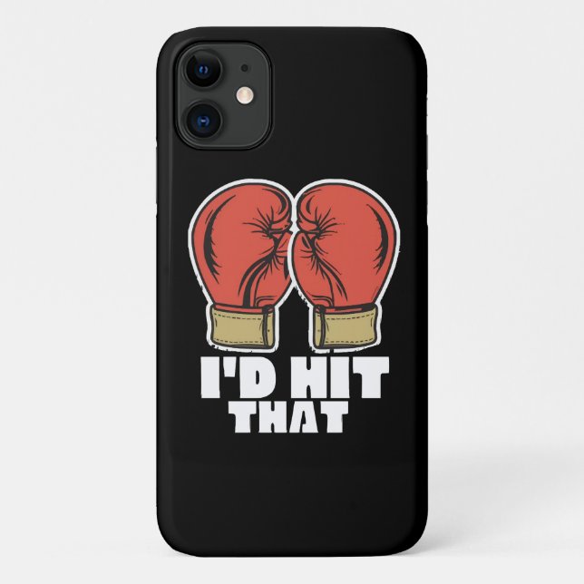 Capa Para iPhone 11 Luvas de boxe (Verso)