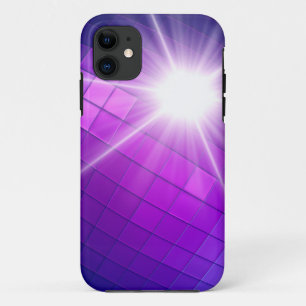 Capa Para iPhone 11 Luz estelar de raios abstrato púrpura