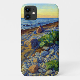 Capa Para iPhone 11 Luz noturna na costa de Vormsi