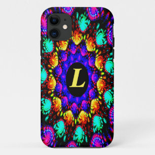 Capa Para iPhone 11 Luzes Adoráveis Amarelo Azul Brilhante Cor-de-ros