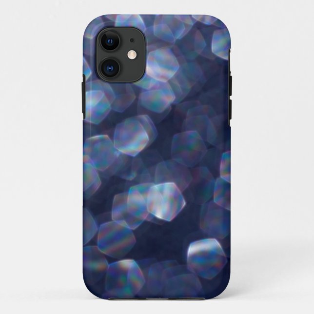 Capa Para iPhone 11 Luzes azuis de trava (Verso)