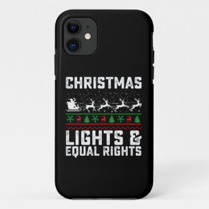 Capa Para iPhone 11 Luzes De Natal E Direitos Iguais Feministas
