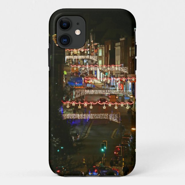 Capa Para iPhone 11 Luzes de Natal Guildford (Verso)