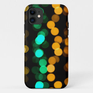 Capa Para iPhone 11 Luzes escuras e amarelas cor de laranja
