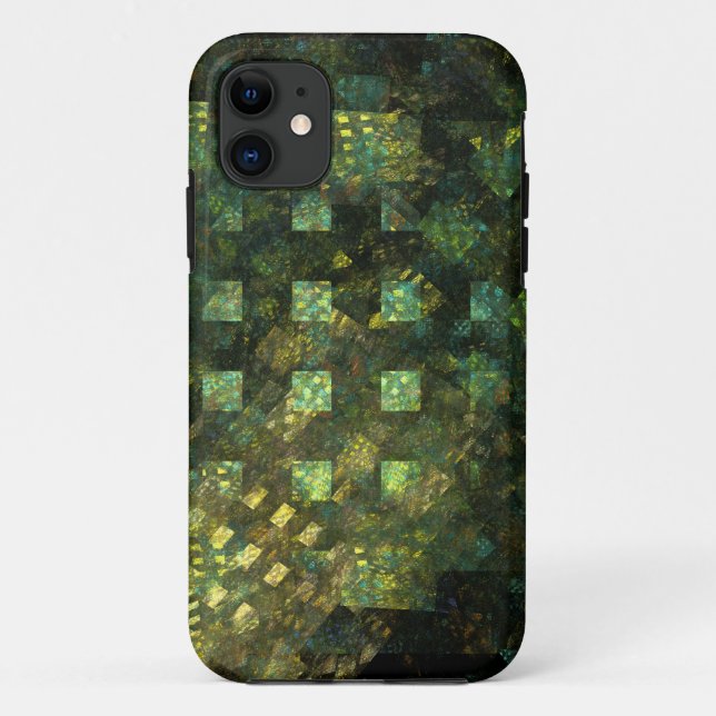 Capa Para iPhone 11 Luzes na Abstrato Art da cidade (Verso)