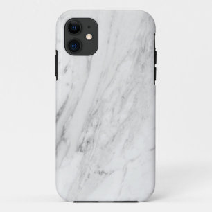 Capa Para iPhone 11 Maçã dura de Mármore branco de cinza