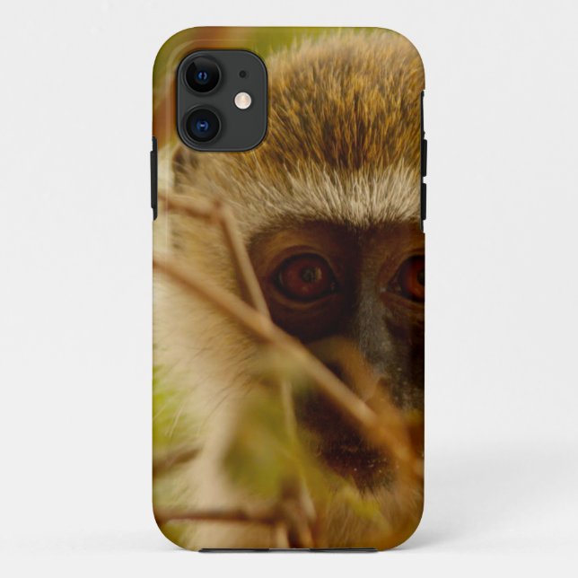 Capa Para iPhone 11 Macaco atrevido. (Verso)