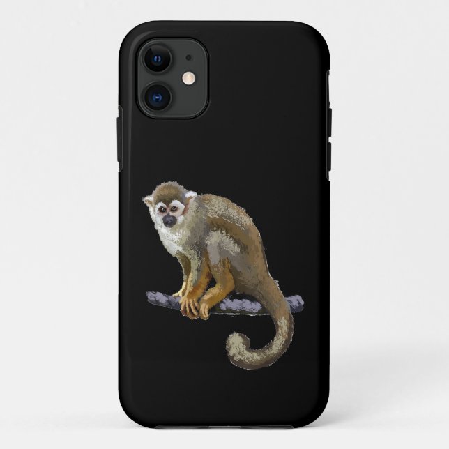 Capa Para iPhone 11 Macaco de Esquilo (Verso)