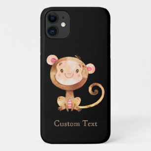 Capa Para iPhone 11 Macaquinho Bonito Engraçado Sorrindo Carinha