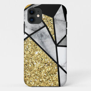 Capa Para iPhone 11 Macete de Mármore rosa dourado, Mate, maçã dura