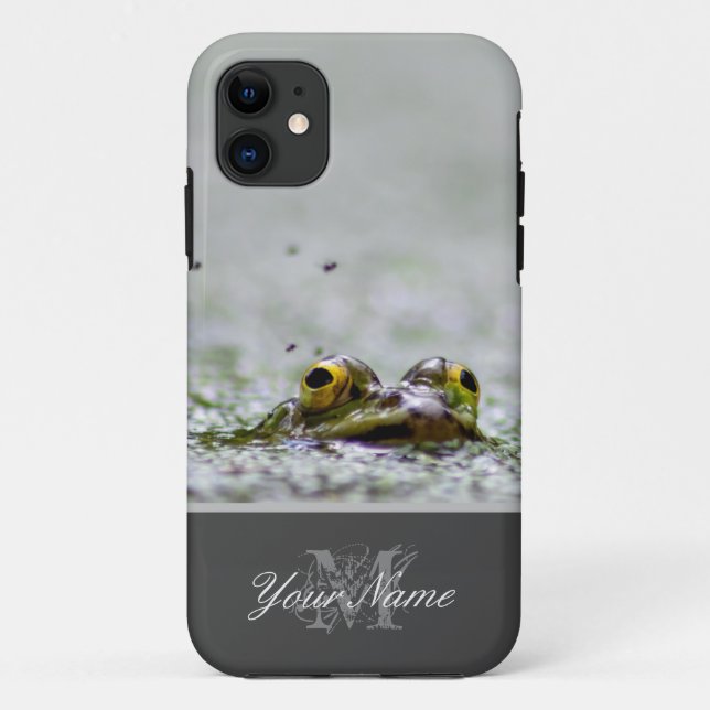 Capa Para iPhone 11 Macro sapo Extreme com olhos ouros! Case-Mate iPh (Verso)